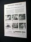 Ryerson Steel Stainless Stock & Service 1959 print Ad