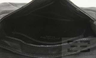 YSL Yves Saint Laurent Black Leather Rosette Small Handbag  