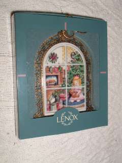 Lenox Christmas Morning Windows Ornament Mid 90s MIB  