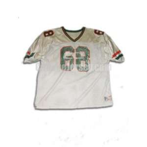 White No. 68 Game Used Florida A&M All Pro Image Football Jersey (SIZE 
