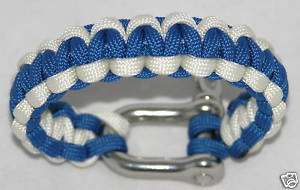 SALE Paracord Survival Bracelet with Stainless Steel Shackle NORMALLY 