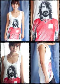 Dave Grohl Foo Fighters US WOMEN T SHIRT DRESS TOP S M  