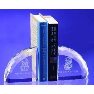  Crystal Faceted Bookends