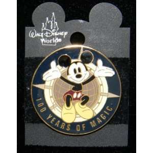  Mickey Mouse 100 Years of Magic Compass Pin 2002 