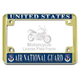 Motorcycle   USAF US Air National Guard Gold Metal Motorcycle License 