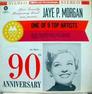 JAYE P. MORGAN montgomery ward 90th anniversary LP RED  
