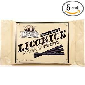 Newmansorg Licorice Black/Twist(70% Organic), 5 Ounce (Pack of 5 