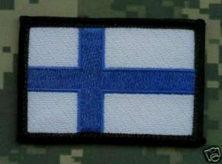 AFGHANISTAN NATO ISAF TEAM FINLAND FINNISH FLAG PATCH  