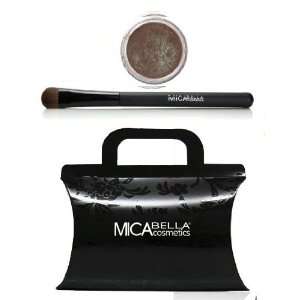  Micabella Mineral Eye Shadows #40 Java + Oval Eye Brush 