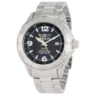 Invicta Mens 6330 Pro Diver GMT Black Dial Stainless Steel Watch