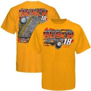 NASCAR Chase Authentics #18 Kyle Busch Gold 2010 Sprint Cup Series T 