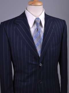 ISW*  Recent  Ermenegildo Zegna Italian NAVY PINSTRIPED Suit 38R 38 R 