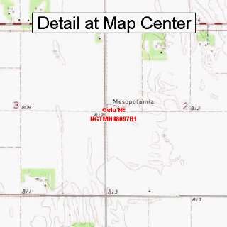  USGS Topographic Quadrangle Map   Oslo NE, Minnesota 
