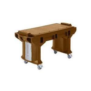 Bronze Cambro VBRTL5 5 Versa Work Table with Standard Casters   Low 