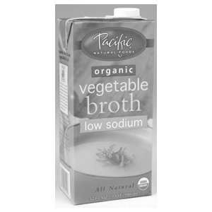 Pacifc Natural Foods Organic Vegetable Broth Low Sodium ( 12x32 OZ 