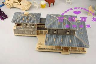 3DWoodcraft American Villa Doll House Model kit  