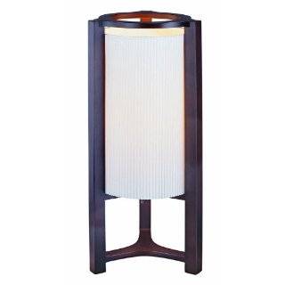 Lite Source LS 20157 Golo Mini Table Accent Lamp, Dark Walnut Wood 