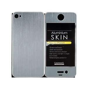    Aluminum Skin Sticker for iPhone 4G Cell Phones & Accessories