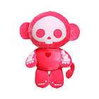 skelanimals plush marcy the pink monkey 13 inch stuffed animal