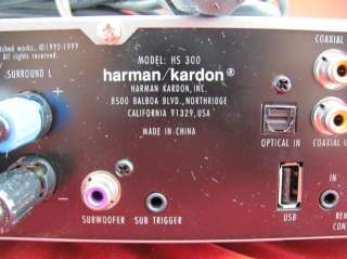 Harman Kardon HS 300 DVD Audio Video Player  