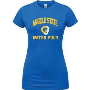   Rams Royal Blue Womens Water Polo Arch T Shirt