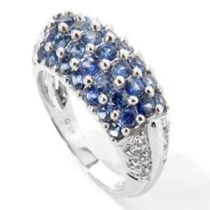  14K White Gold Blue & White Sapphire Ring Jewelry