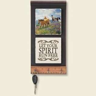   Wood and Tile Leash Key Holder by Highland Graphics 
