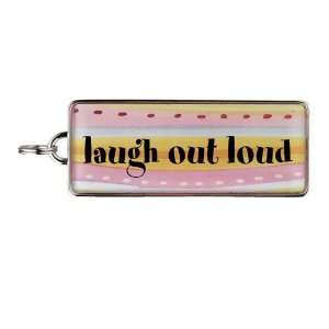  Rectangle Word Charm   laugh out loud Arts, Crafts 