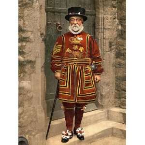  Travel Poster   A yoeman of the guard (Beefeater) London England 