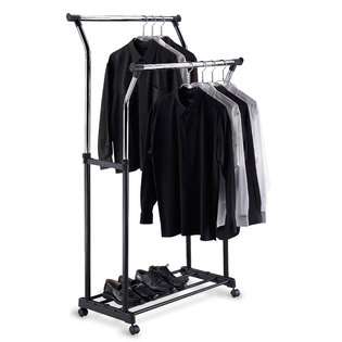 Organize It All 1719 Double Adjustable Garment Rack 