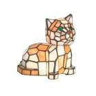 Dale Tiffany Tiger Cat Two Light Accent Table Lamp