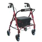 Drive Medical Junior Low Handle Rollator Walker with Padded Seat and 
