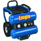   EM810 4M 1.1 HP 4 Gallon Oil Lube Dolly Style Twinstack Air Compressor