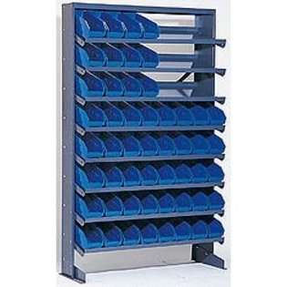 Quantum Storage Systems Sloped Shelf Storage Bin and Rack Unit with 24 