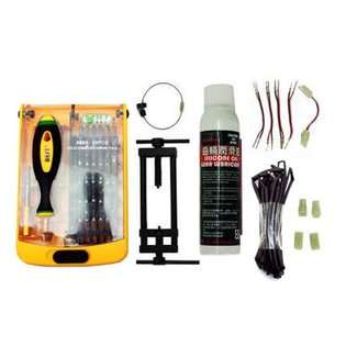 ICS, Workforce, Tamiya Airsoft Complete AEG Repair Tool Kit at  