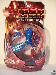Iron Man Action figure,2008 movie, Captain America suit  
