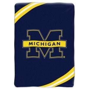  Michigan Wolverines NCAA Royal Plush Blanket Force Series 