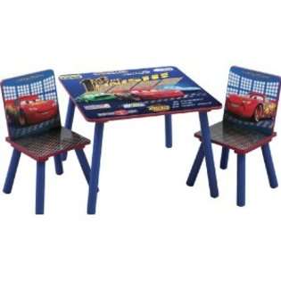 Disney Pixar Cars Lightning Mcqueen Table And Chair  