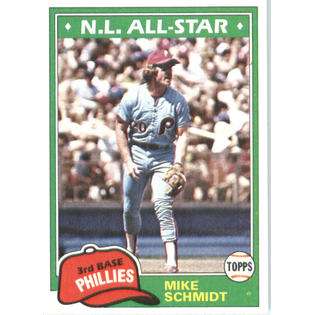 1981 Topps Baseball Card (NrMT Condition) #540 Mike Schmidt 