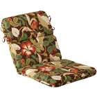   Outdoor Patio Furniture High Back Chair Cushion   Floral Cafe
