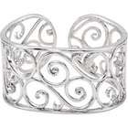 katarina sterling silver 1 2 ct diamond bangle bracelet