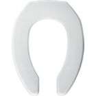 Bemis Elongated Open Front Less Cover Toilet Seat, White