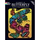 dover publications butterfly stained glass coloring book new