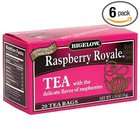 Bigelow Raspberry Royale Tea, 20 Count Boxes (Pack of 6)