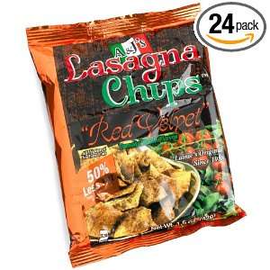Lasagna Chips, Red Velvet Tomato Basil Flavor, 1.5 Ounce Bags 