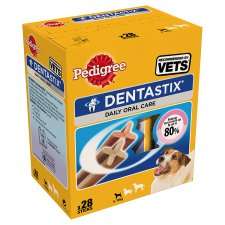 Pedigree Denta Stix Small Dogs 28 Sticks 440G   Groceries   Tesco 