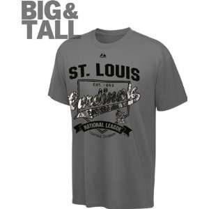   Big & Tall Grey Majestic Team Foil T Shirt