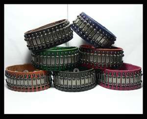 New Design Wholesale Lots Wristband Genuine Leather Cuff Bracelet 