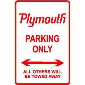  PLYMOUTH PARKING sign street car auto usa