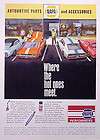   NAPA Auto Parts Shelby Mustang Corvette AMX Charger ORIGINAL OLD AD